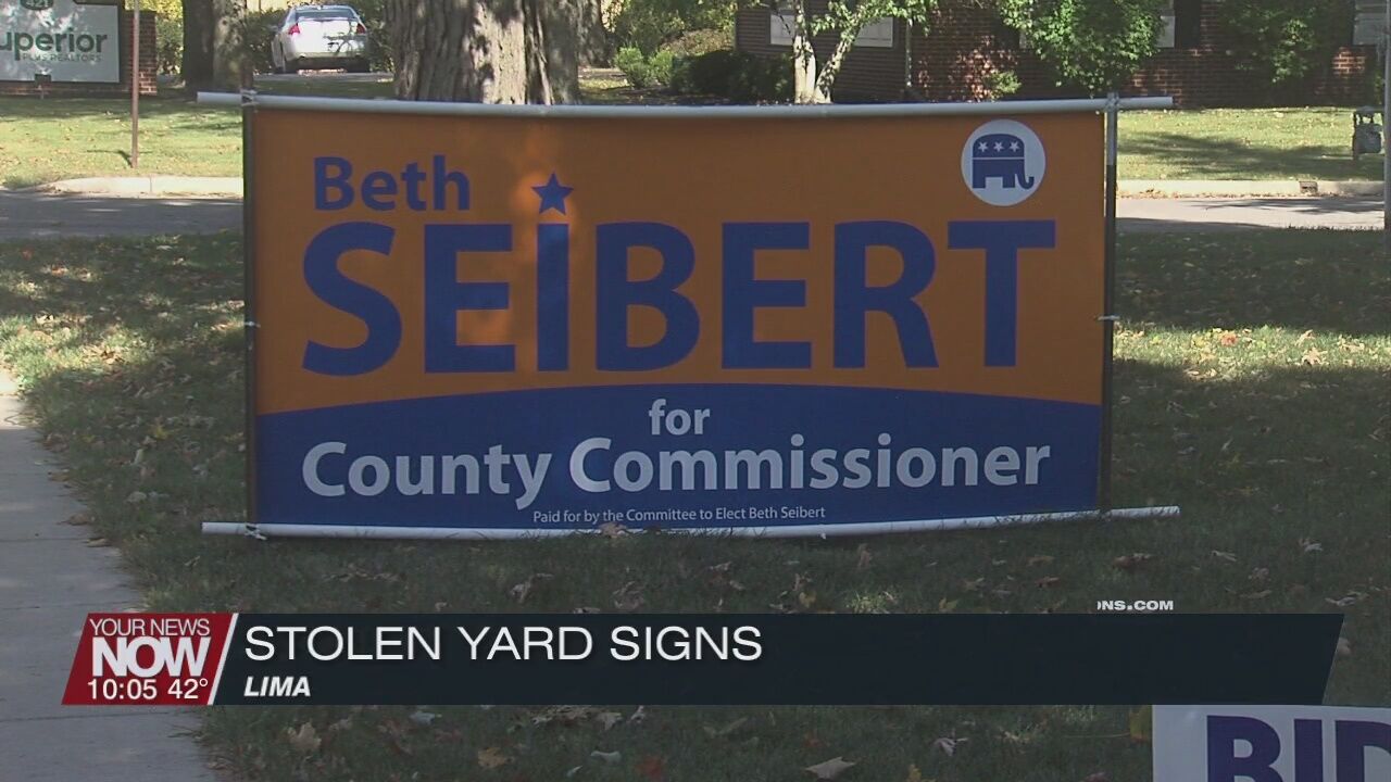Political signs being stolen before upcoming election
